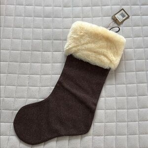 Filson Christmas Stocking in Brown with Fur Cuff